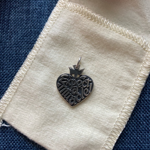 EUC James Avery Sterling Silver Expect a Miracle Charm - Picture 2 of 5